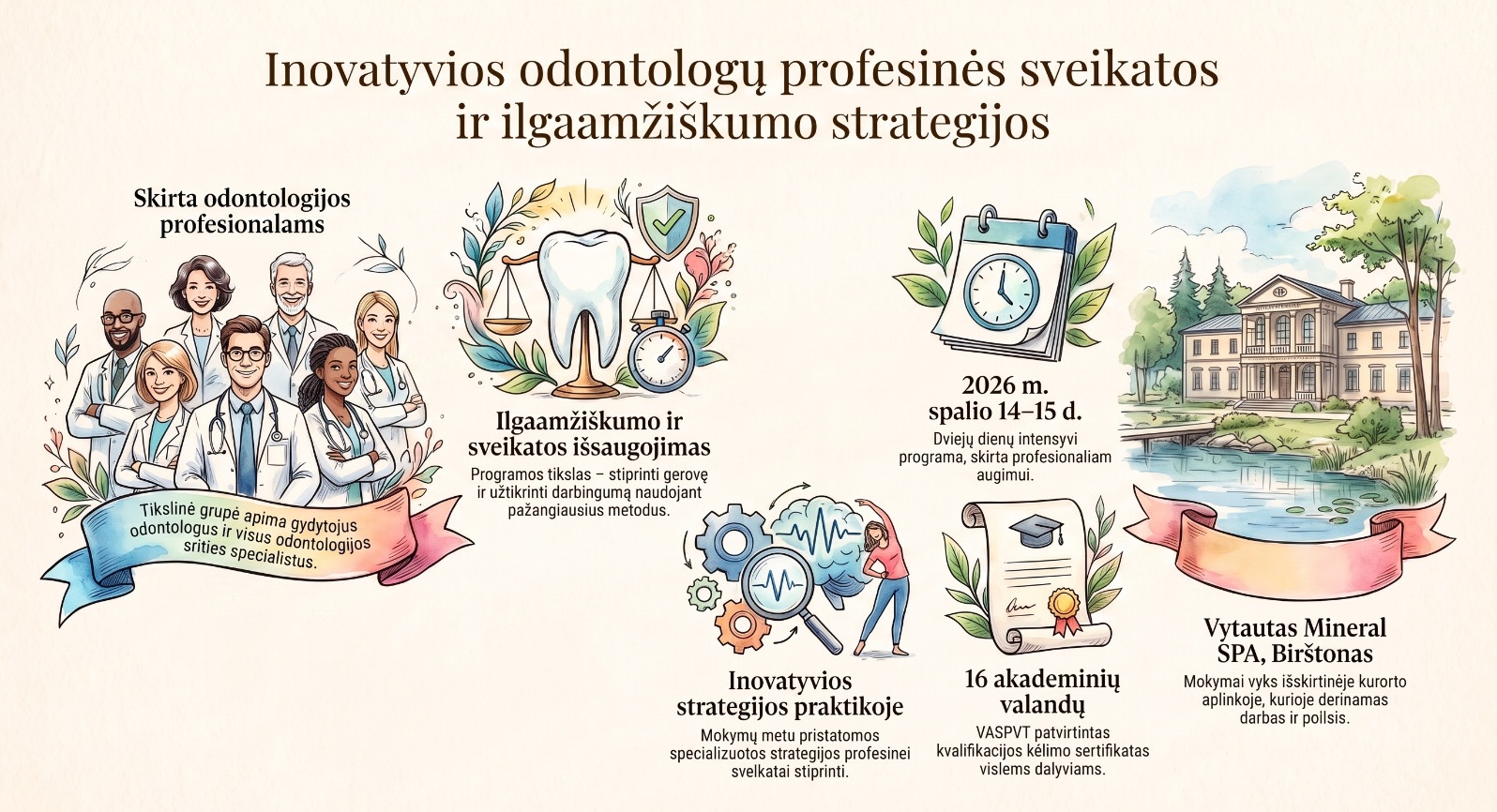 Naujienos "ODONTOLOGŲ PROFESINĖS SVEIKATOS MOKYMAI" viršelis